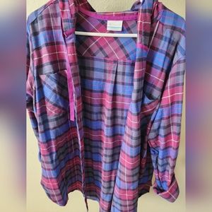 Hooded Columbia flannel